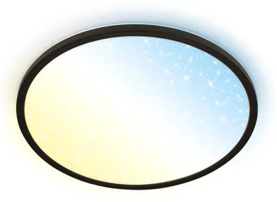 Obrázek produktu pro Stropní svítidlo LED panel s dálkovým ovládáním stmívatelné CCT hvězdné nebe 37,5 cm černé