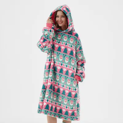 Produktbild von Textino Hoodie Jolly Santa 70x110 cm Rosa