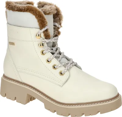 Produktbild von Tamaris Schnür-,Zug-u.Schnallenstiefel in weiss/weiss kombi, Gr. 38