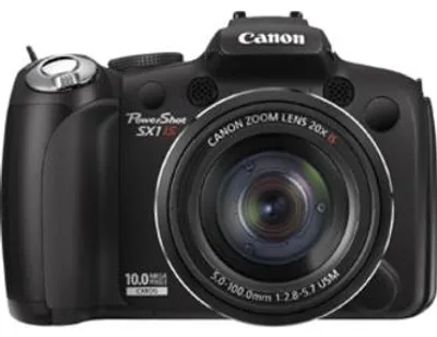 Produktbild von Canon PowerShot SX1 IS PowerShot, 10 MP, 25,4/58,4 mm (1/2.3"), CCD, 20x, 4x, 0m