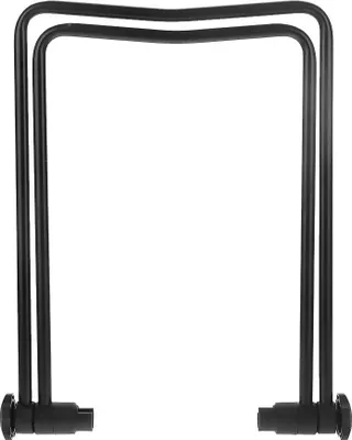 Produktbild von Schwarzer U-förmiger Fahrrad-Hinterrad-Montageständer | Ständer | Zentrierwerkzeugständer | Zusammenklappbar & Lagerbar