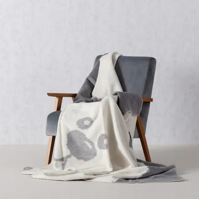 Image de Dekoria Cosy Home Teddy Bear Gris Plaid 150x200cm