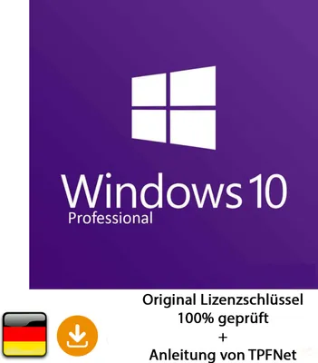 Obrázok produktu pre Microsoft® Windows 10 Pro 32 bitov a 64 bitov plná verzia Originálny aktivačný kľúč e-mailom + návod od TPFNet®