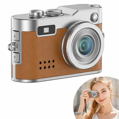 Produktbild von Retro Kinderkamera 0.96 Zoll IPS Display, 1080P Video, 32GB Speicher, leichte Mini Digitalkamera für Kinder & Jugendliche