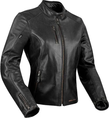 Produktbild von Segura Laxey Motorrad Lederjacke Farbe: Schwarz, Grösse: S