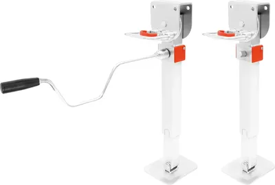 Image de Pont élévateur, hauteur réglable 42-56 cm, charge admissible 1-2 tonnes, BLANC