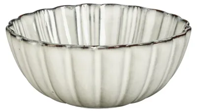 Zdjęcie produktu dla Miska Mica Decorations Corfu – zestaw 4 sztuk – wys. 9 x śred. 17 cm – ceramika – szara