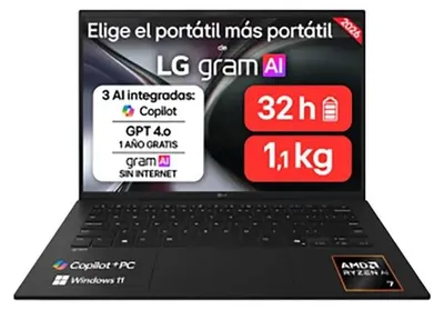 Produktbild von Lg Gram 14z95u-g.au85bn 14´´ R7-ai 450/32/512gb Ssd Laptop One Size / EU Plug 220V One Size