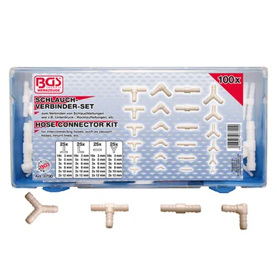 Image de Assortiment de connecteurs pour tuyaux en caoutchouc/plastique