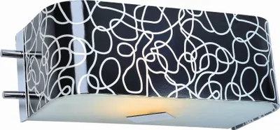 Obrázok produktu pre Nástenná lampa HEBRA čierno-biela s chrómovou povrchovou úpravou, 1xE27x60W, sklo, rozmery: 9x29x9 cm, IP20, Lampex