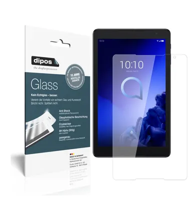 Produktbild von 2x Schutzfolie für Alcatel 3T 10 Zoll - Anti-Shock 9H Folie dipos Glass Kunststoffglas
