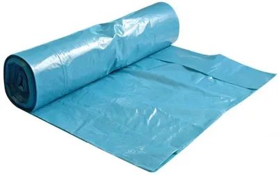 Produktbild von Franz Mensch Müllbeutel LDPE, 120 l, ca. 45 µ, blau, 6 x 25 Stück
