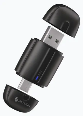 Produktbild von Siltcon® CarPlay Adapter – Wireless Android Auto, ultrakompakt, Schwarz