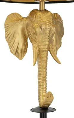 Obrázek produktu pro FURNLUX Stojací lampa Elephant Gold 37cm / Hlavní barva: zlatá / Rozměry: 37 x 164 x 37 cm