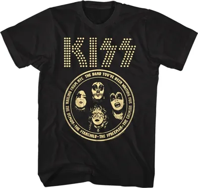 Produktbild von Kiss - T-Shirt für Herren/Damen Uni RO3318 (S) (Schwarz)