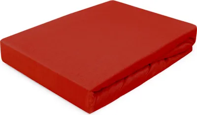 Zdjęcie produktu dla Prześcieradło z gumką, jersey 200x220cm czerwone