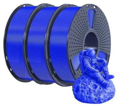 Immagine prodotto di Filamento per stampanti 3D, materiale PETG, compatibile con stampanti FDM, blu