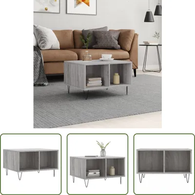 Produktbild von The Living Store Couchtisch Grau Sonoma 60x50x36,5 cm Holzwerkstoff