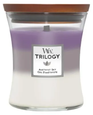 Produktbild von WoodWick Duftkerze Medium Trilogy Amethyst Himmel - 11 cm / ø 10 cm