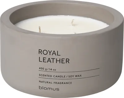Produktbild von Blomus FRAGA Duftkerze Royal Leather, Duft Kerze, Candle, Beton, Satellite, 7 cm, 65961