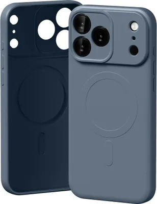Produktbild von Mercury Halbsilikon MagSafe Hülle für iPhone 17 Pro Max, Sierrablau