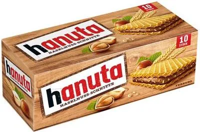 Obrázek produktu pro Hanuta lískooříškové plátky s jemnými lískovými oříšky, oříškové a křupavé 200g