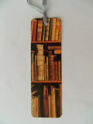 Produktbild von Lesezeichen Bücherregal, 14 x 4 cm, Buchzeichen Bookmark Bücher Buch