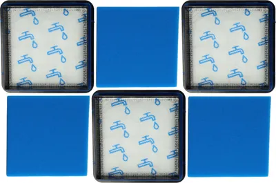 Produktbild von vhbw 3-tlg. Filter-Set kompatibel mit Philips PowerPro Compact FC9334/09, FC9349/01, FC9333/09 Staubsauger - 3x Kombi-Schaumstoff+Motor-Filter