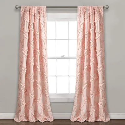 Immagine prodotto di Tende eleganti bianche, 100% poliestere, 213x137 cm