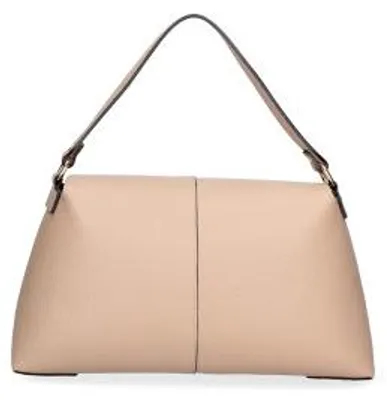 Produktbild von Roberta Rossi Damen Schultertasche Echtleder Dollaro Verstellbarer Riemen Italy Beige UNICA 33x19x12 cm