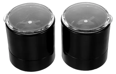 Produktbild von Edelstahl Mühldeckel für Salz- und Pfeffermühlen, 2 Stück, verstellbar und kompakt