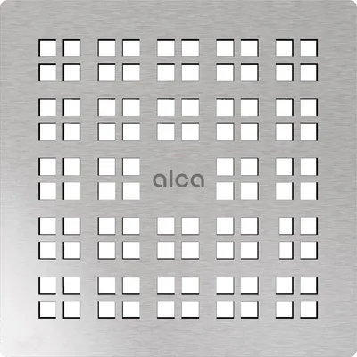 Zdjęcie produktu dla AlcaDrain Rost für Edelstahl Bodenablauf 102×102 mm Edelstahl-Matt