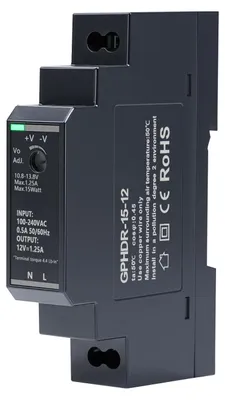 DIN-Schaltnetzteil 12 V 1,25 A 15 W HDR-15-12