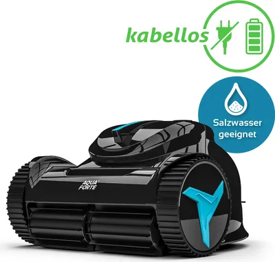 Produktbild von AquaForte Poolroboter XM29 Kabellos KI-Navigation Pools Bis 10x6m
