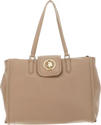 Image de U.S. POLO ASSN. sac shopper sac à épaule Jodhpur Shopping Bag Light Taupe marron clair