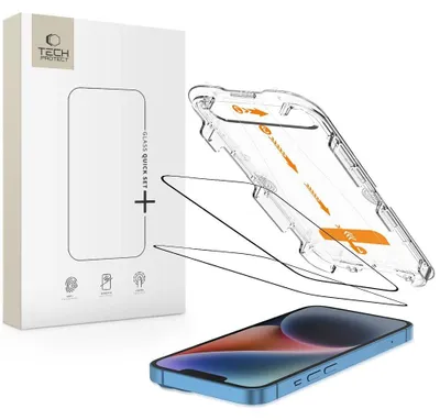 Obrázek produktu pro Tech-Protect Quick Set+ 2-Pack Tvrzené sklo pro Iphone 13 / 13 Pro / 14 / 16E