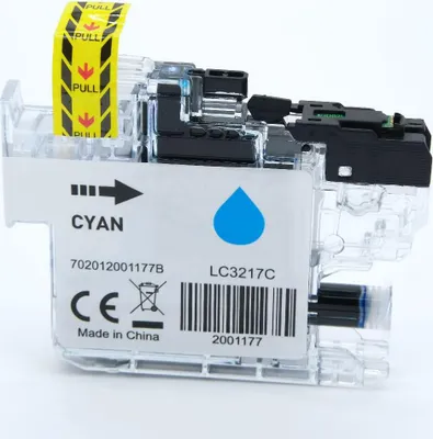 Zdjęcie produktu dla Atrament cyjanowy / wkład atramentowy 4.6-LC-3217C kompatybilny z Brother LC-3217C [ LC-3217 ]  Wydajność: 550 stron