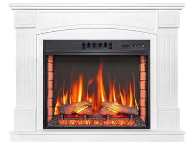 Produktbild von ArtiFlame Elektrischer Standkamin mit Heizung BOSTON AF28S LED 12 Heizstufen, Timer echter Flammeneffekt 3 Helligkeitsstufen Fernbedienung Weiß