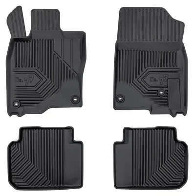 Imagen del producto de Alfombrillas de goma para Honda Civic XI desde 2021 – juego de 3 piezas, negras, a medida
