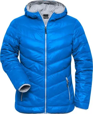 Produktbild von Ladies' Down Jacket blue/silver, Gr. XL