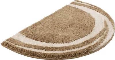 Produktbild von Kleine Wolke Badteppich MYSTIC Taupe 45 x 70 cm halbrund