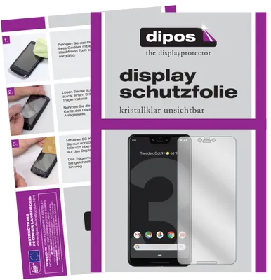 Produktbild von 2x Schutzfolie für Google Pixel 3 XL klar Displayschutzfolie Display Schutz