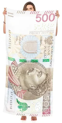 Zdjęcie produktu dla Ręcznik kąpielowy 500 PLN PREZENT GADŻET