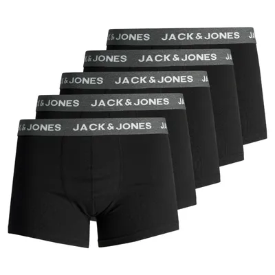 Produktbild von Jack&Jones - Herren - Boxershort Huey 5-Pack - Grau/Schwarz - Gr. M