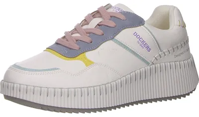 Produktbild von Dockers Sporthalbschuhe Formsohle modisch in weiss/weiss kombi, Gr. 37