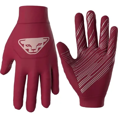 Image de Gants de course recyclés, unie - DynaFit, taille : M, couleur : 6212-beet red/6370