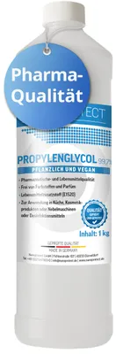 Produktbild von Nanoprotect Propylenglycol 99,7% | 1 kg | Pharmaqualität und Lebensmittelqualität E1520 | Propylenglykol | flüssig liquid