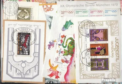 Produktbild von Briefmarken BRD 50 verschiedene Blöcke und Kleinbögen