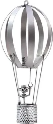 Produktbild von Ballonfahrer Figur aus Metall – Handgefertigte Skulptur
