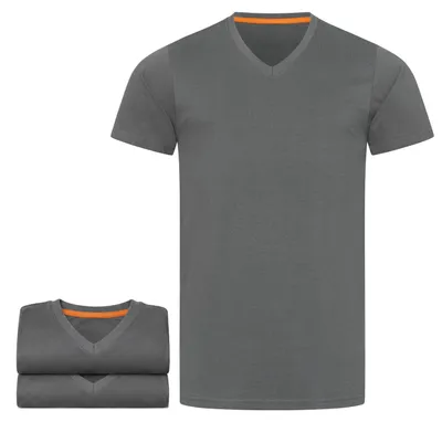 Produktbild von Mivaro Herren T-Shirt 3er Pack V-Ausschnitt Anthrazit - V-Neck Shirt aus 100% Baumwolle, Regular Fit, Basic Kurzarm, bis 5XL